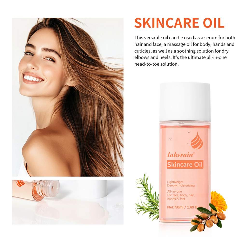 Bio Skincare Body Oil Face Body Moisturizer Improve Hair Health Fade Scars Vitamin A Vitamin E Oil Exfoliate Skin Care