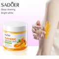 240g Turmeric Body Scrub, Antioxidant, Deep Exfoliating, Cleanses, Brightens, And Smooths Skin